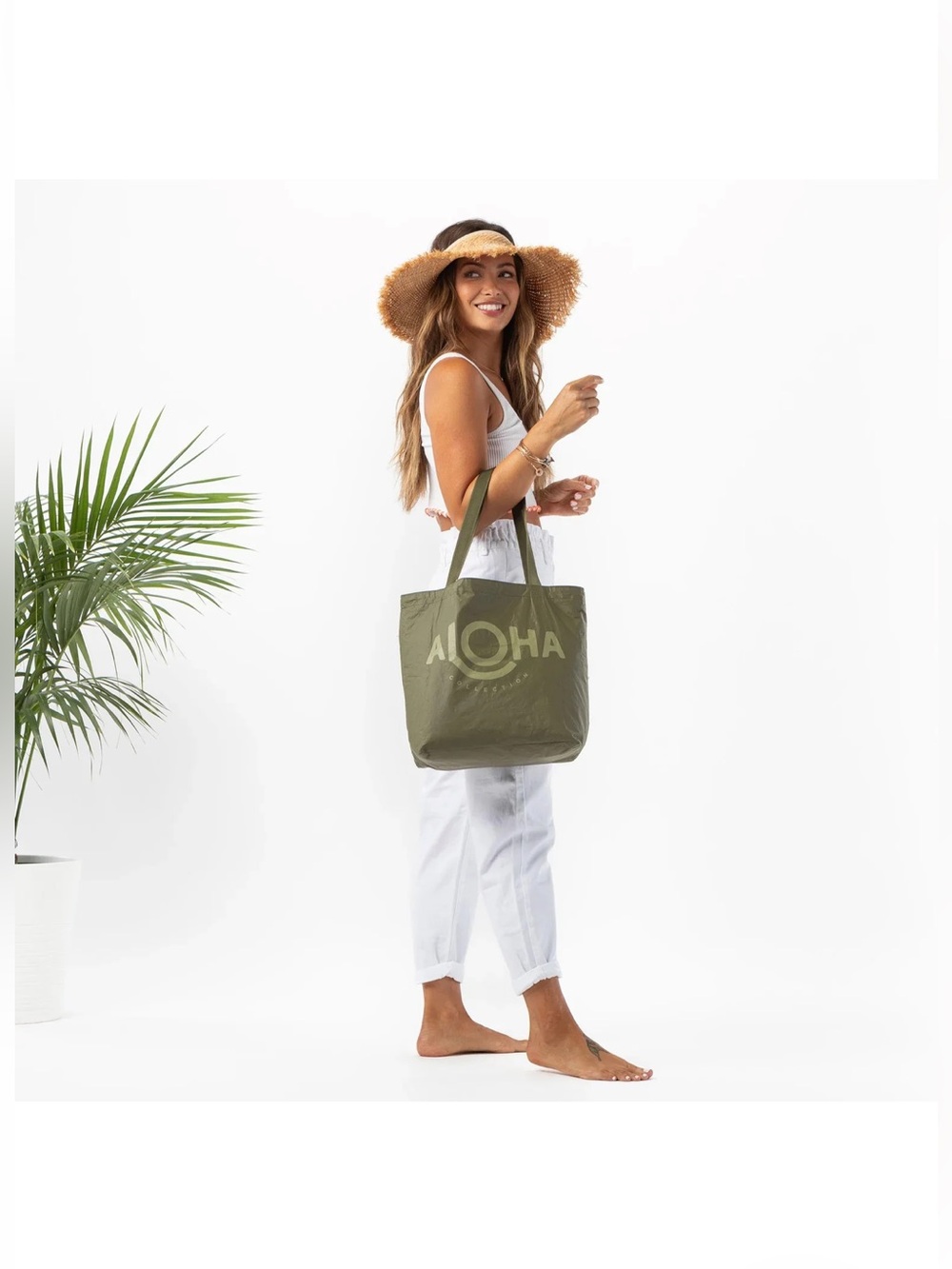 ALOHA Collection Reversible Camo Print Tote